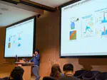 Subham presents his 3 Minute Thesis at the Crick