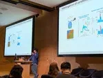 Subham presents his 3 Minute Thesis at the Crick